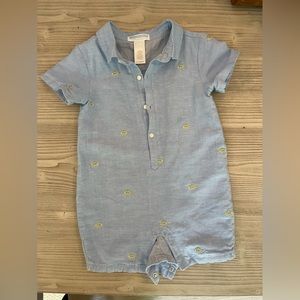 Janie and Jack baby boys romper 18-24mo